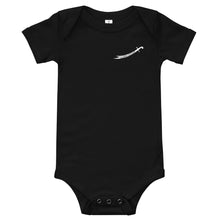 Load image into Gallery viewer, White Logo Zulfiqar Baby short sleeve one piece
