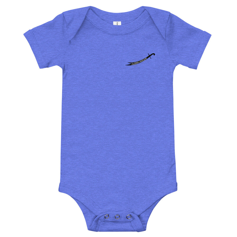 Black Logo Zulfiqar Baby short sleeve one piece