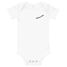 Load image into Gallery viewer, Black Logo Zulfiqar Baby short sleeve one piece
