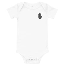 Load image into Gallery viewer, Black Logo Alam Baby short sleeve one piece
