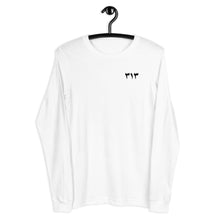 Load image into Gallery viewer, Unisex Black Logo 313 Long Sleeve Tee
