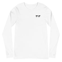 Load image into Gallery viewer, Unisex Black Logo 313 Long Sleeve Tee
