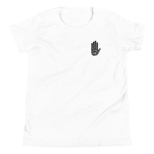 Load image into Gallery viewer, Black Logo Alam Youth Short Sleeve T-Shirt
